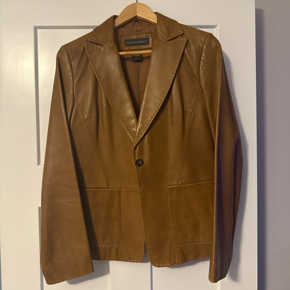 Banana Republic Brown Leather Jacket